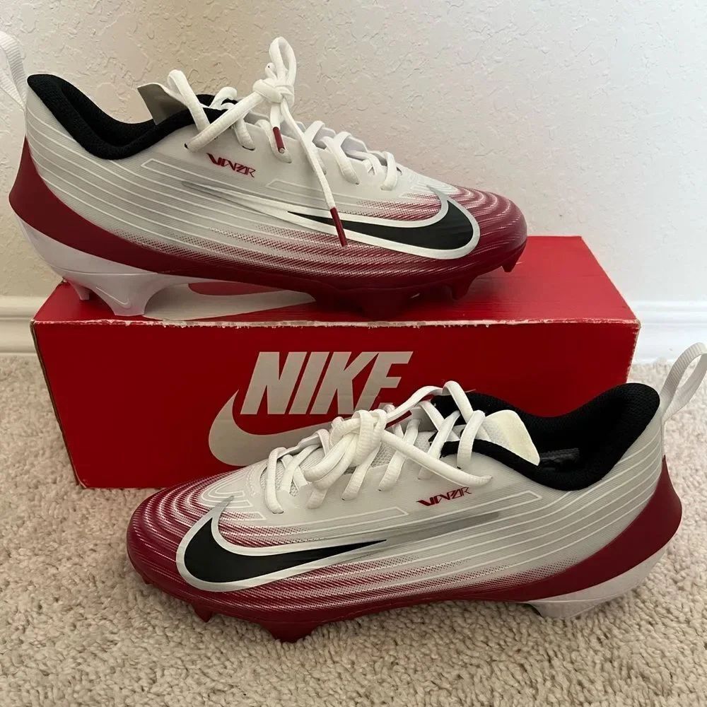 Nike Vapor Speed 3 TB Red White Football Cleats